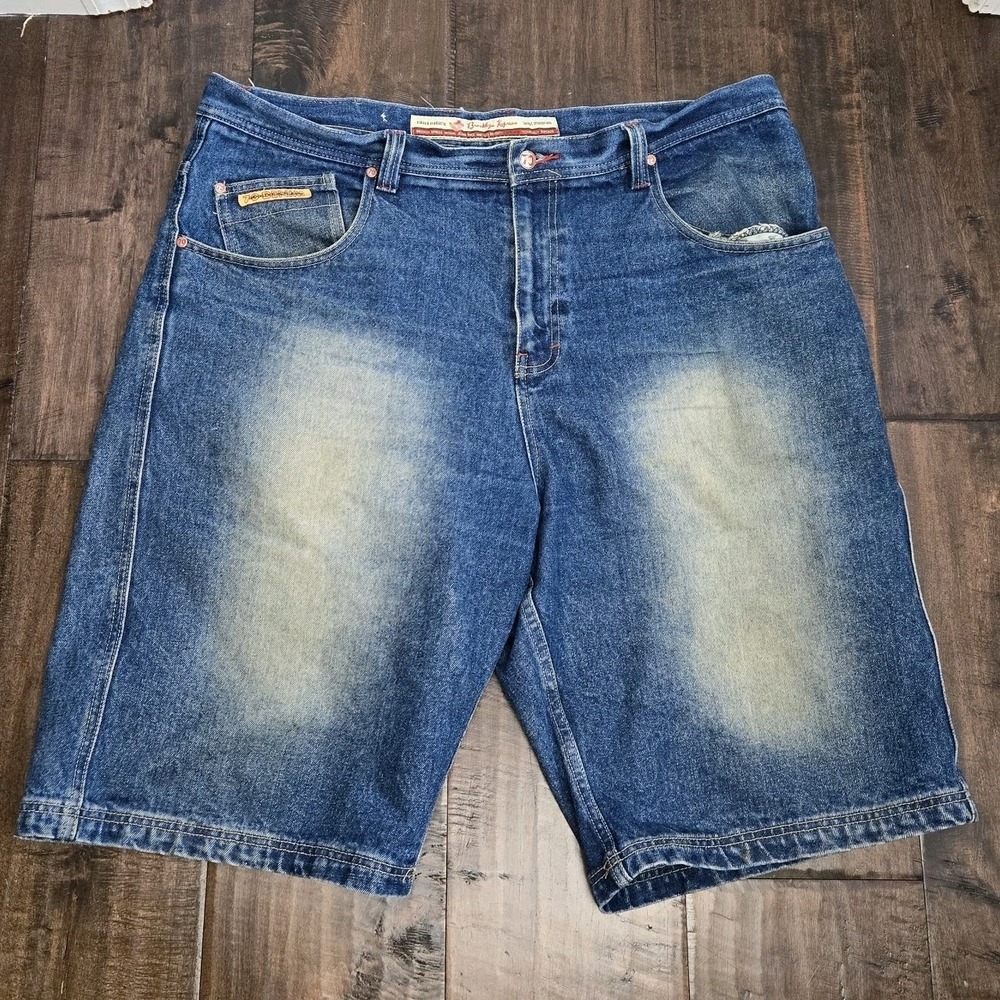 Brooklyn Xpress Jean Shorts‎ Vtg Denim Jorts Y2K Mens Size 42 Baggy Streetwear
